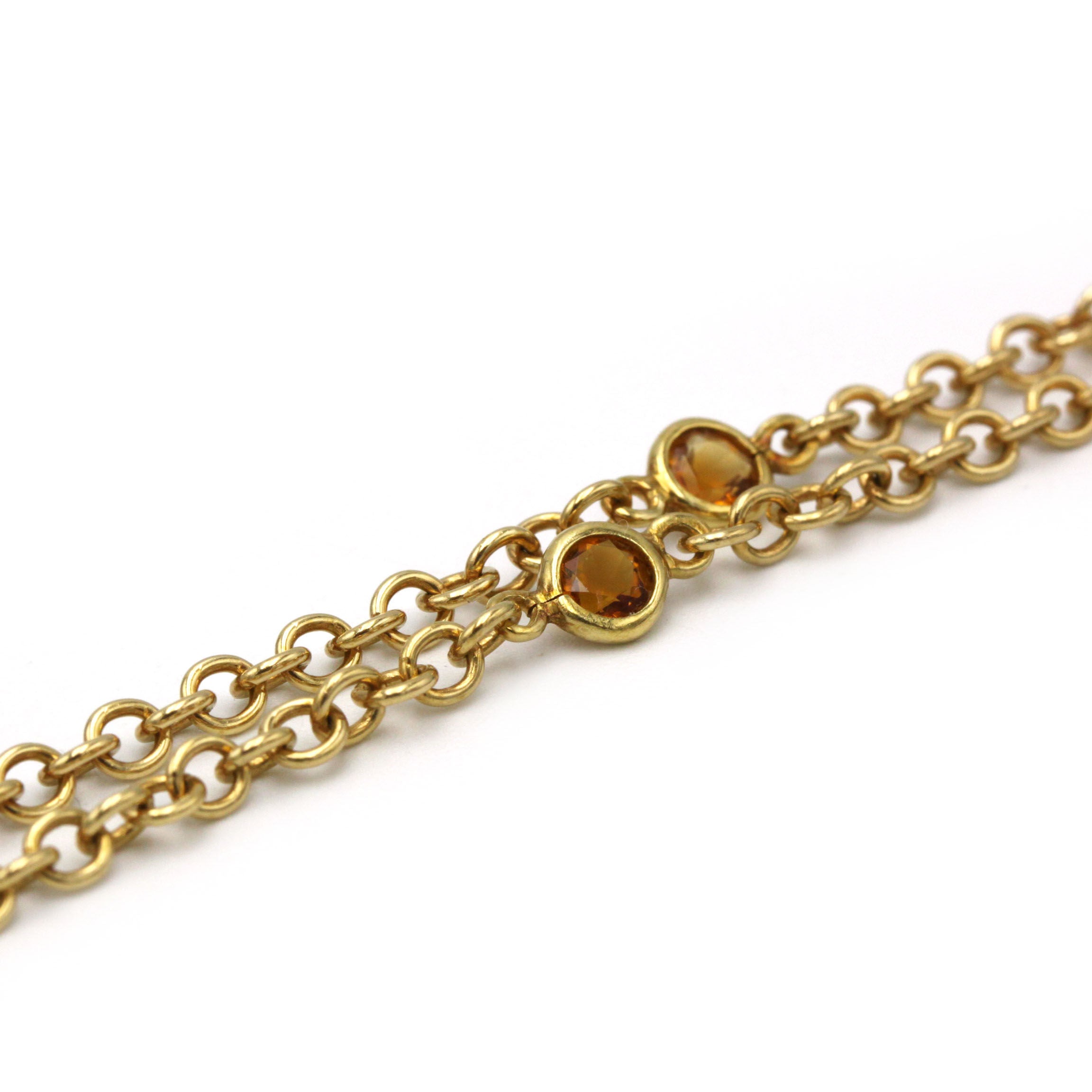 Collier - Or jaune & Citrines