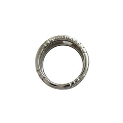 BULGARI “Parentesi” ring in white gold and diamonds