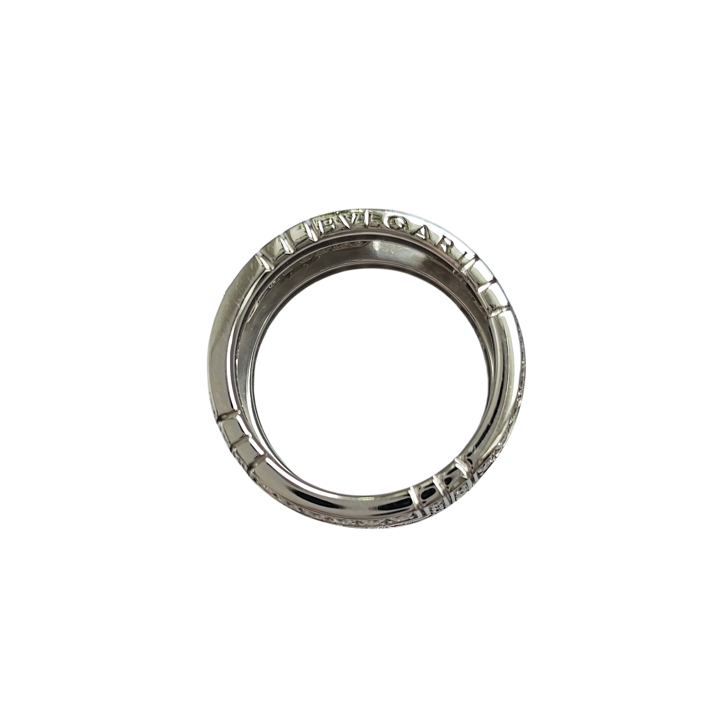 BULGARI “Parentesi” ring in white gold and diamonds