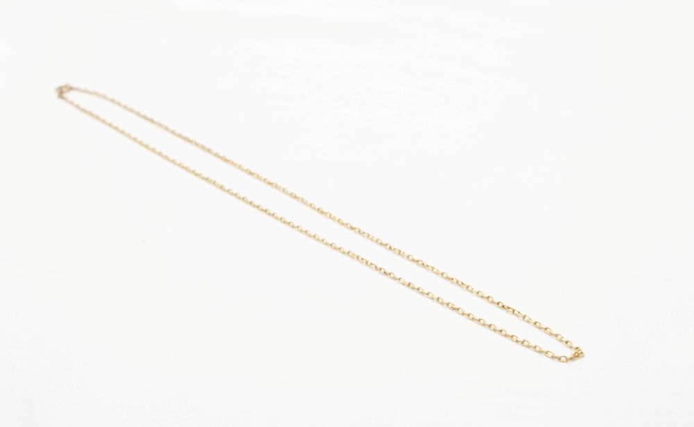 Collier maille forçat jaseron en or jaune