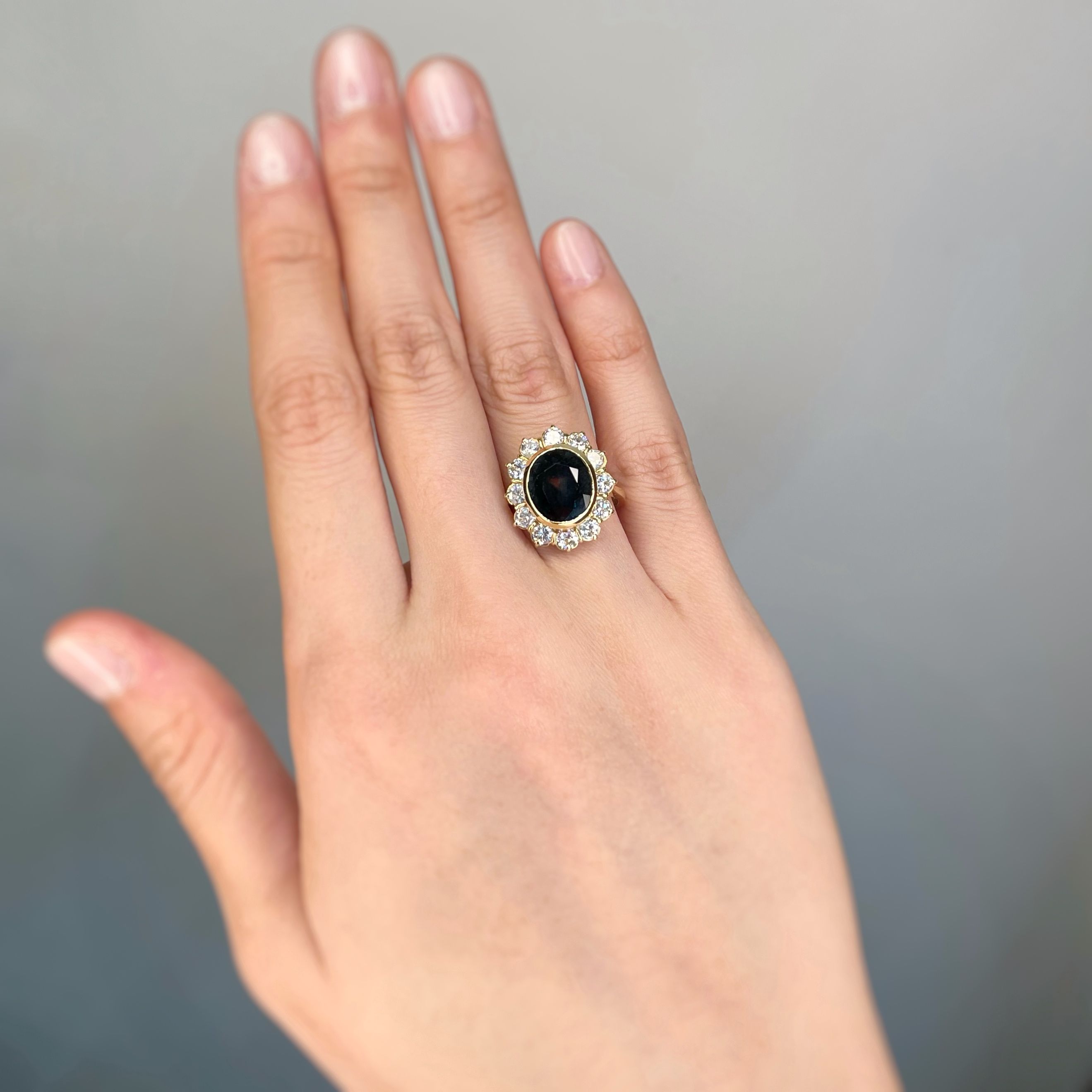 Bague - Or, Saphir & Diamants