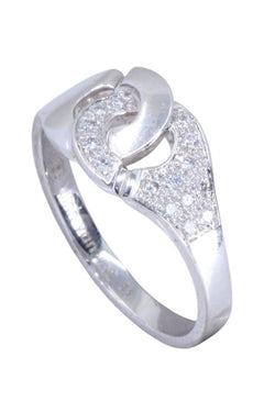 Ring DINH VAN "Handcuffs" in white gold and diamonds
