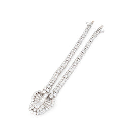 Collier en platine et diamants, transformable