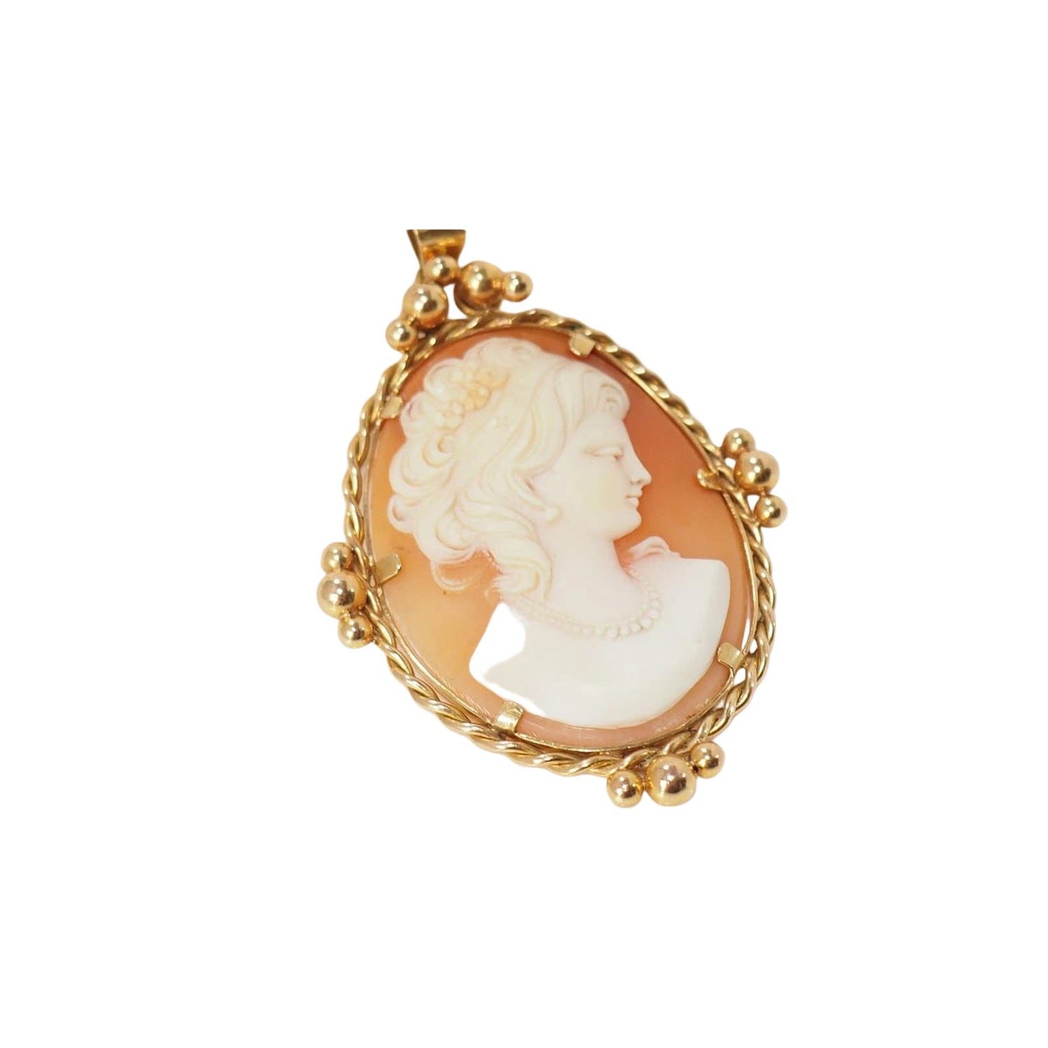 Pendentif Camée ancien d'occasion en or jaune