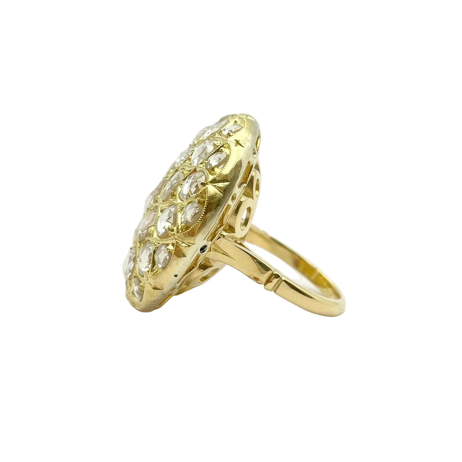 Bague Anello Epoca en or jaune et diamants