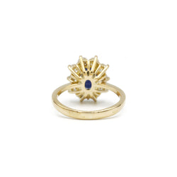 Bague - Or, Diamants & Saphir