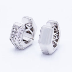 Pendentif HEXAGON en or avec diamants d'occasion