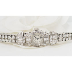 Montre ancienne en or platine et diamants