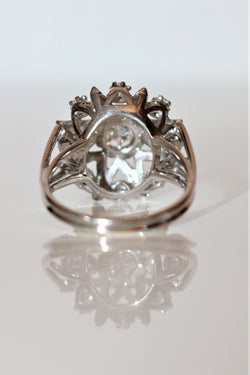 Bague étoile Or Gris Et Diamants