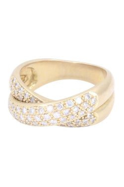 Ring Rush in yellow gold and diamonds