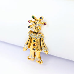 Pendentif Arlequin en or jaune