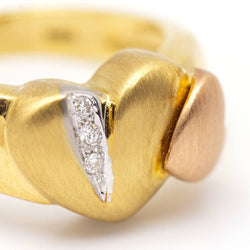 COR ring in gold with diamonds. second hand