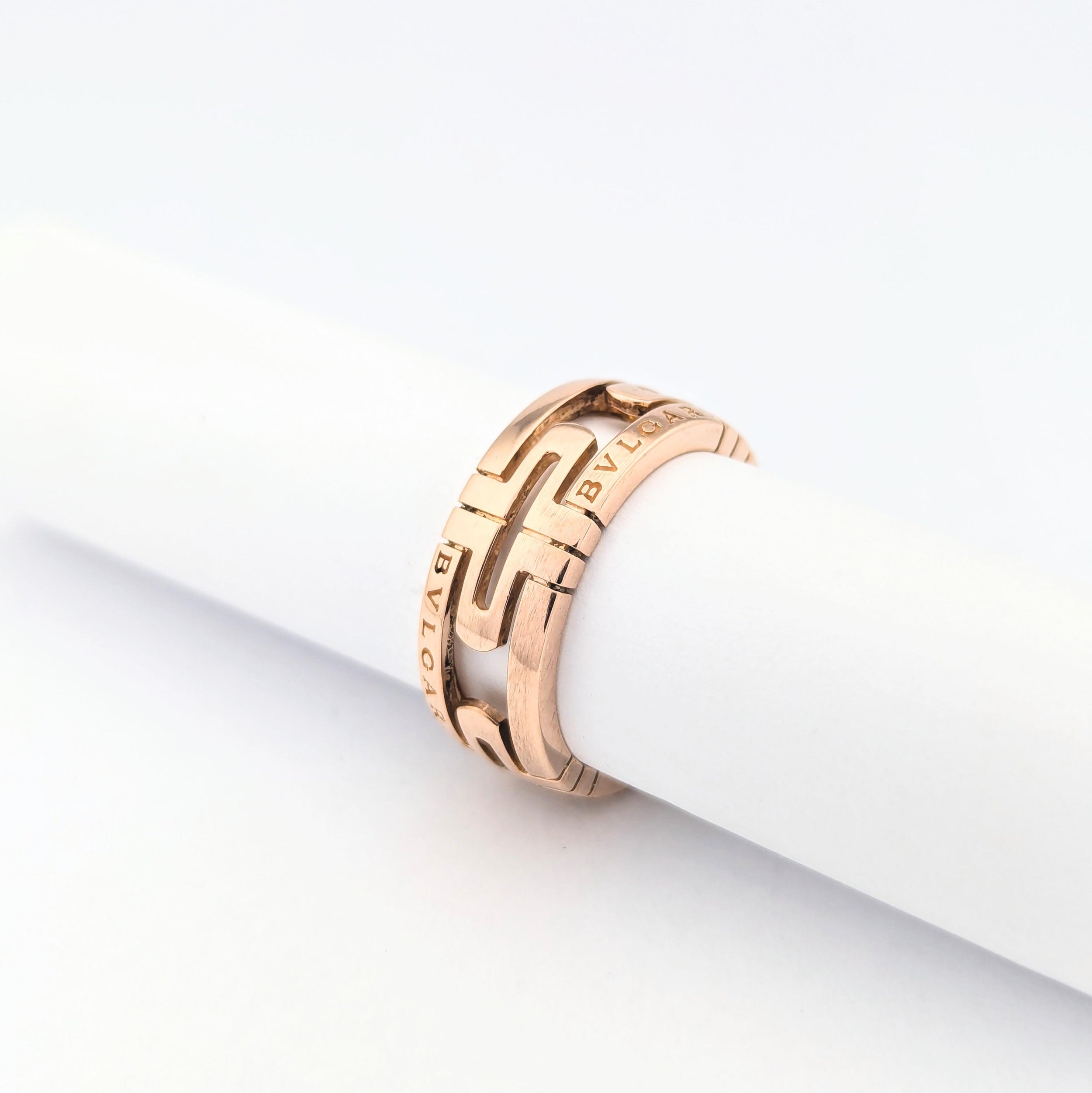 Bulgari Parentesi ring in pink gold – Castafiore