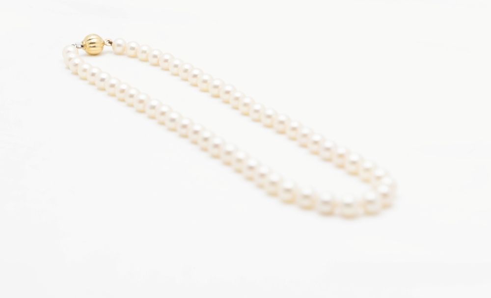 Collier perle de culture en or jaune et perle