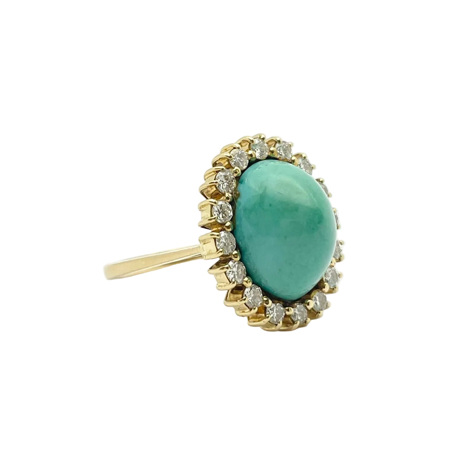 Bague Anello en or jaune et turquoise