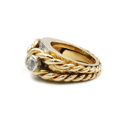 Bague - Or, Platine & Diamants