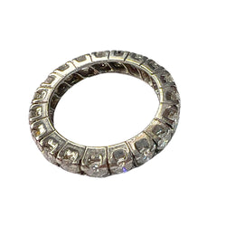 SORTIJA SIN FIN DISEÑO CLÁSICO ÉPOCA 1930-1935 de ORO 18 kts con DIAMANTES