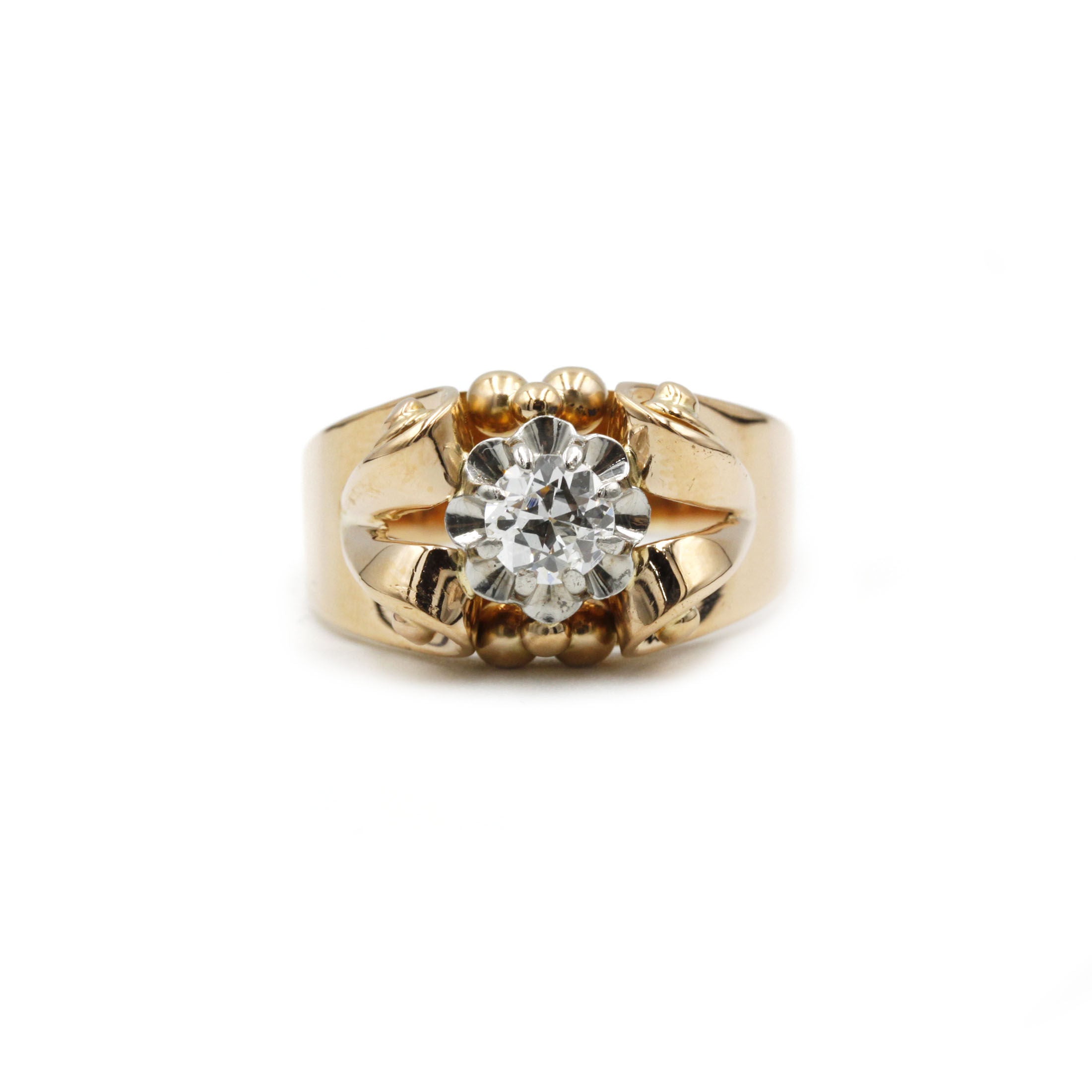 Bague - Or, Platine et Diamant