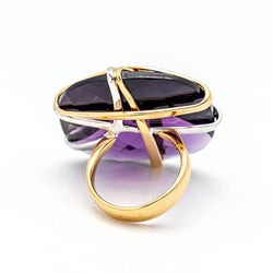 Bague bicolore Design italien d'occasion