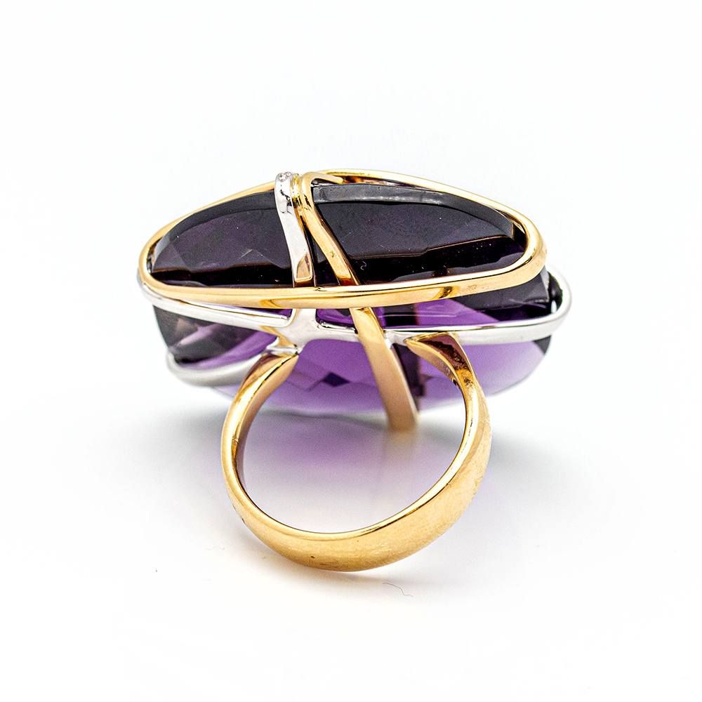 Bague bicolore Design italien d'occasion