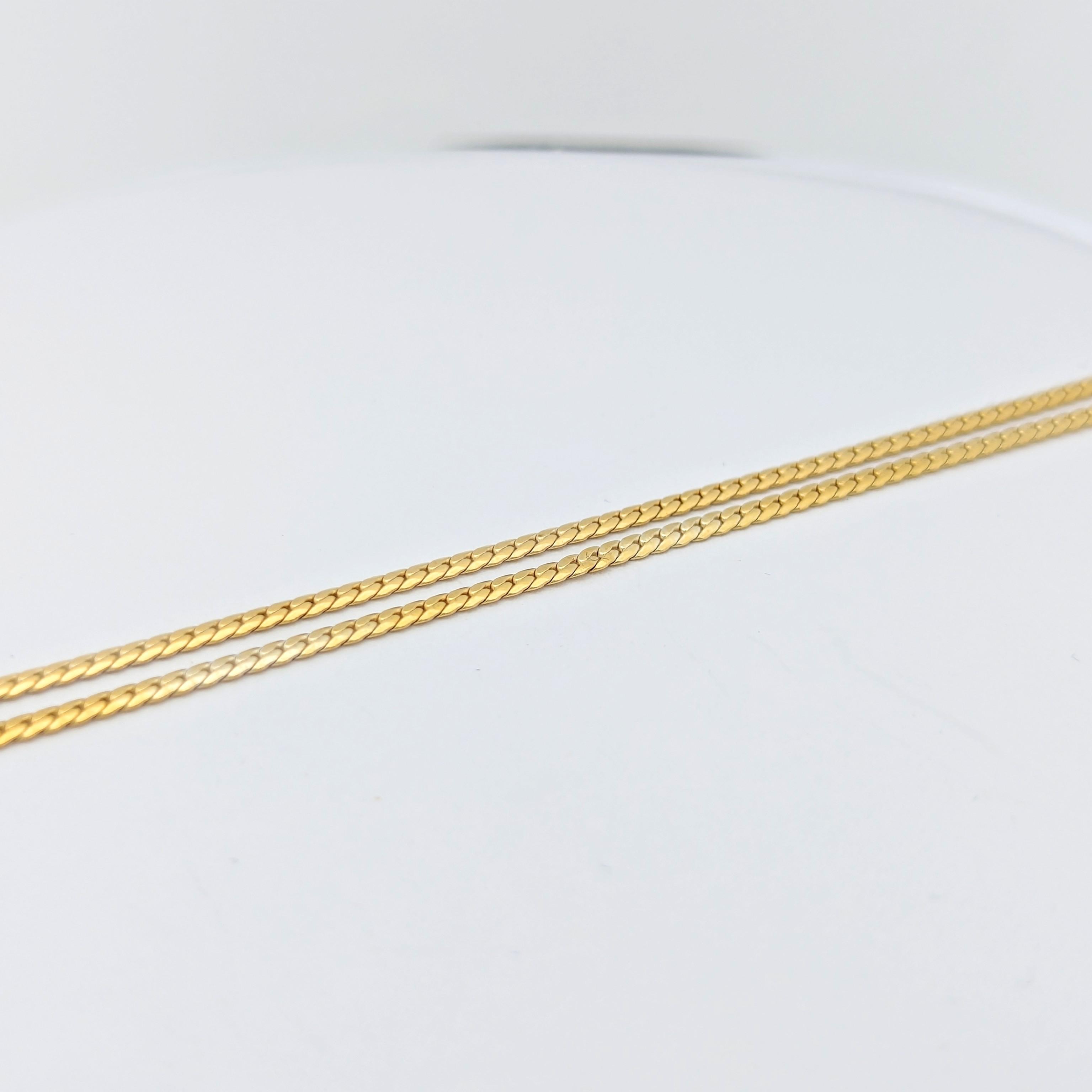 Collier en or jaune diamants et saphirs