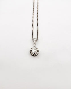 Collier pendentif solitaire diamant en or blanc