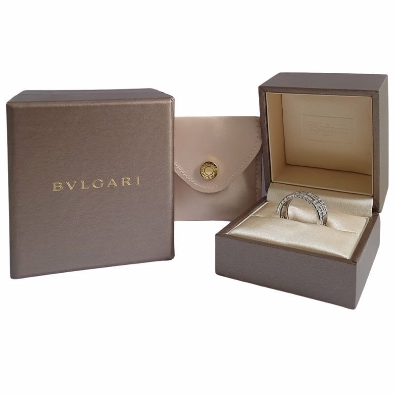 BULGARI “Parentesi” ring in white gold and diamonds