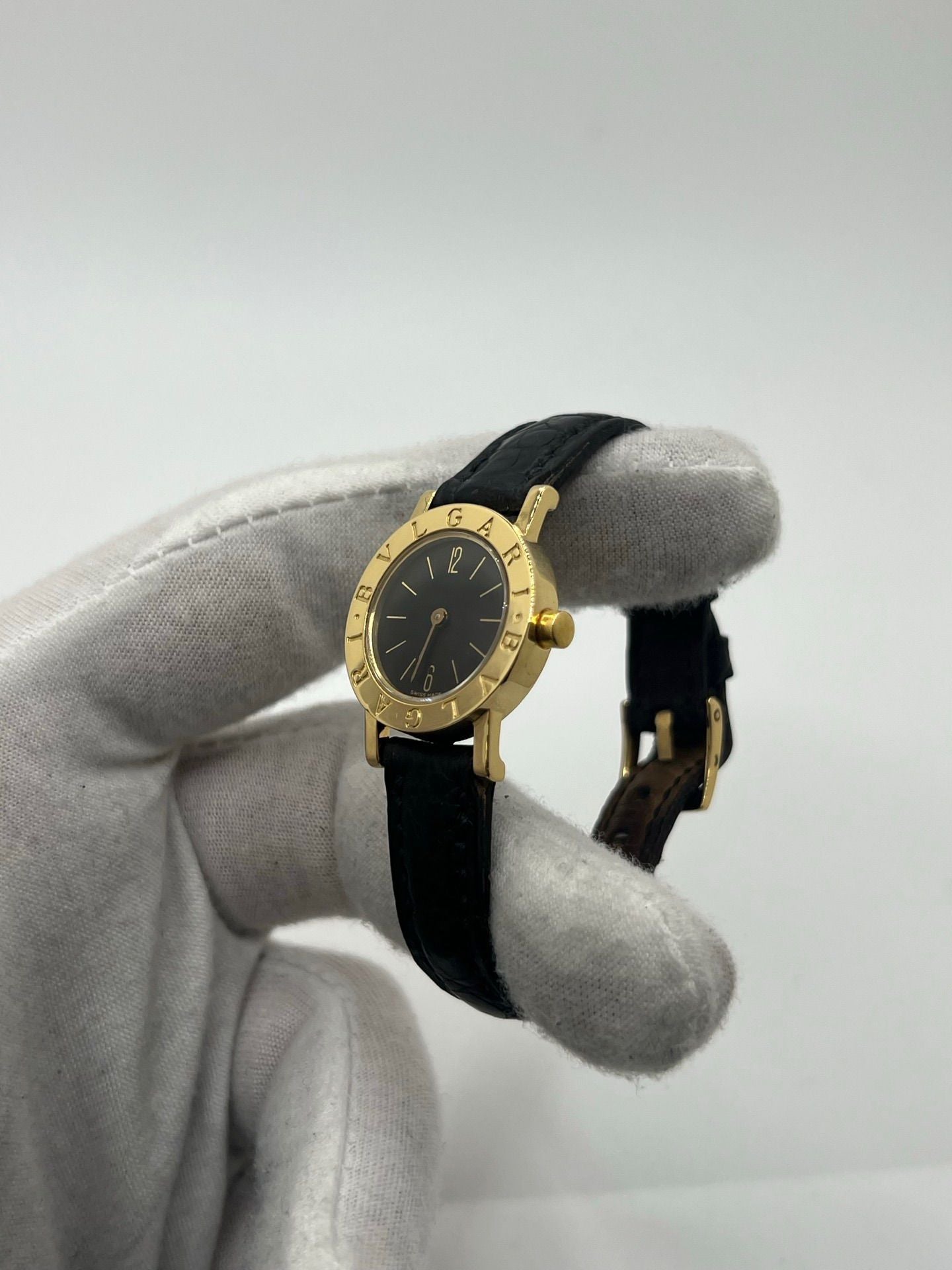 Montre BULGARI Bulgari Lady en or jaune et cuir