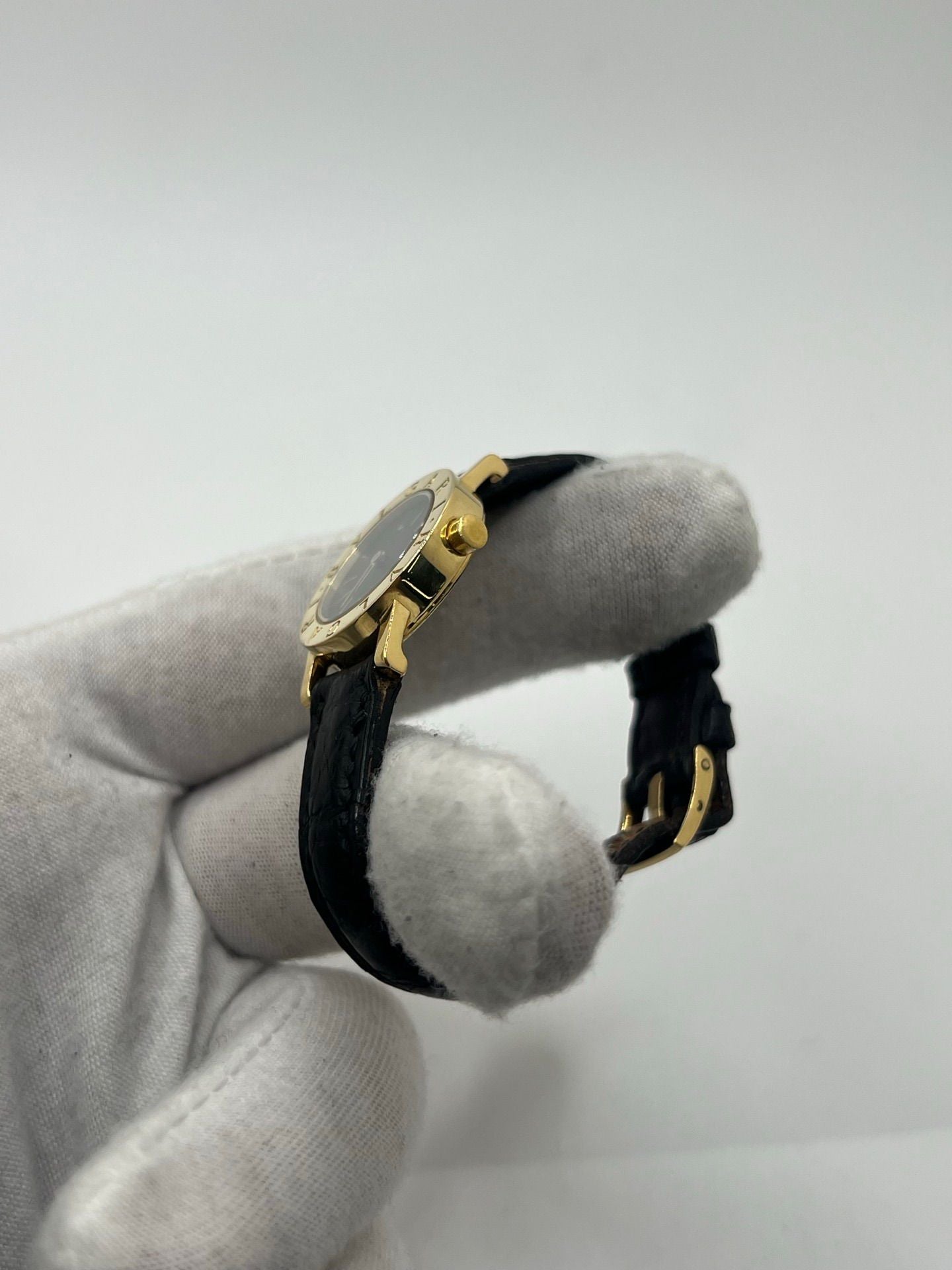 Montre BULGARI Bulgari Lady en or jaune et cuir