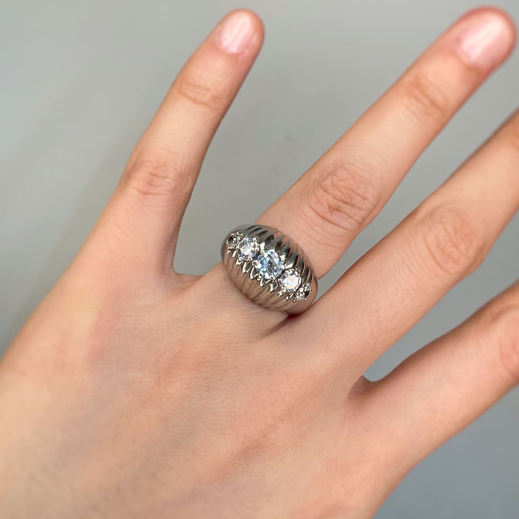 Bague - Platine et Diamants