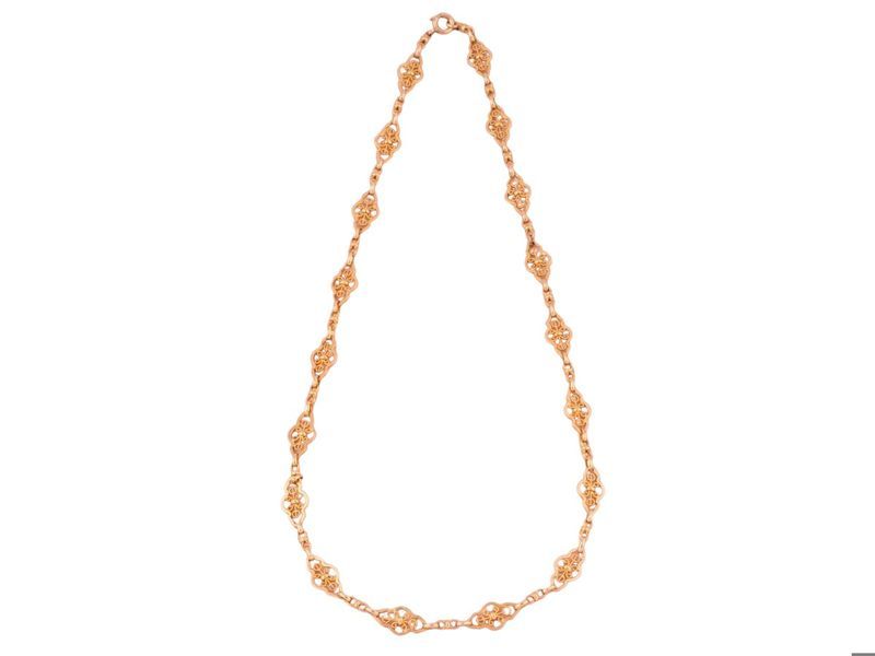 Collier ancien en or jaune 18k