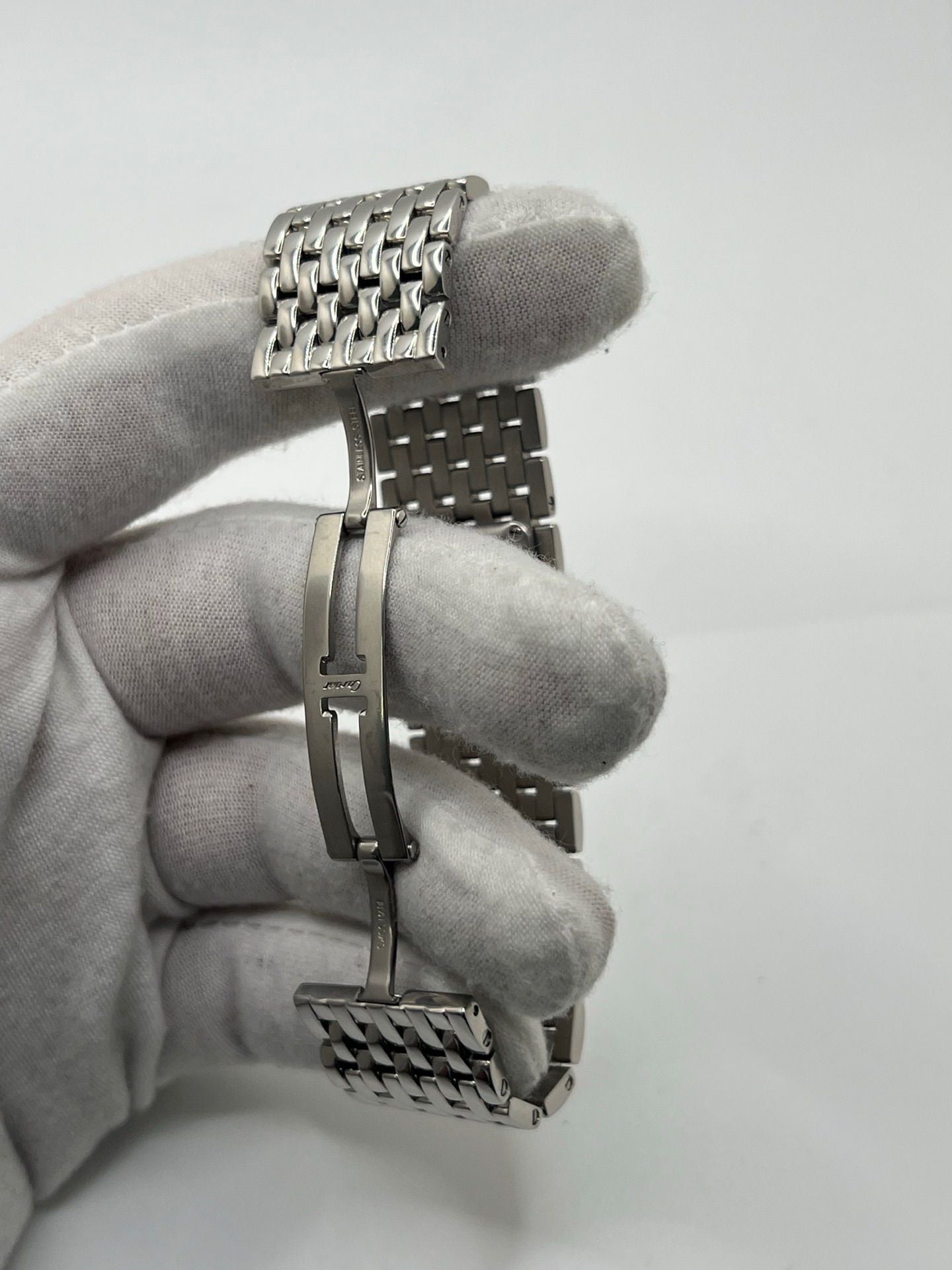 Montre CARTIER Panthère Ruban en acier et nacre