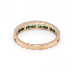 Emerald wedding band