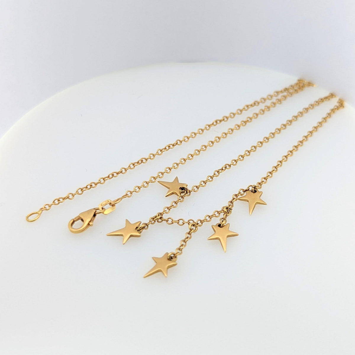 Collier étoiles en or jaune