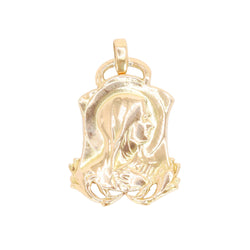 Pendentif Art-Nouveau or vierge Marie