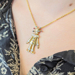 Pendentif Arlequin en or jaune