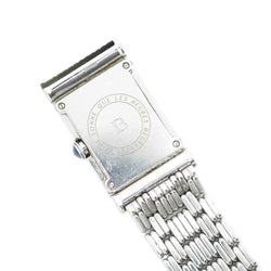 Montre BOUCHERON "Reflet" en acier, cuir et diamants