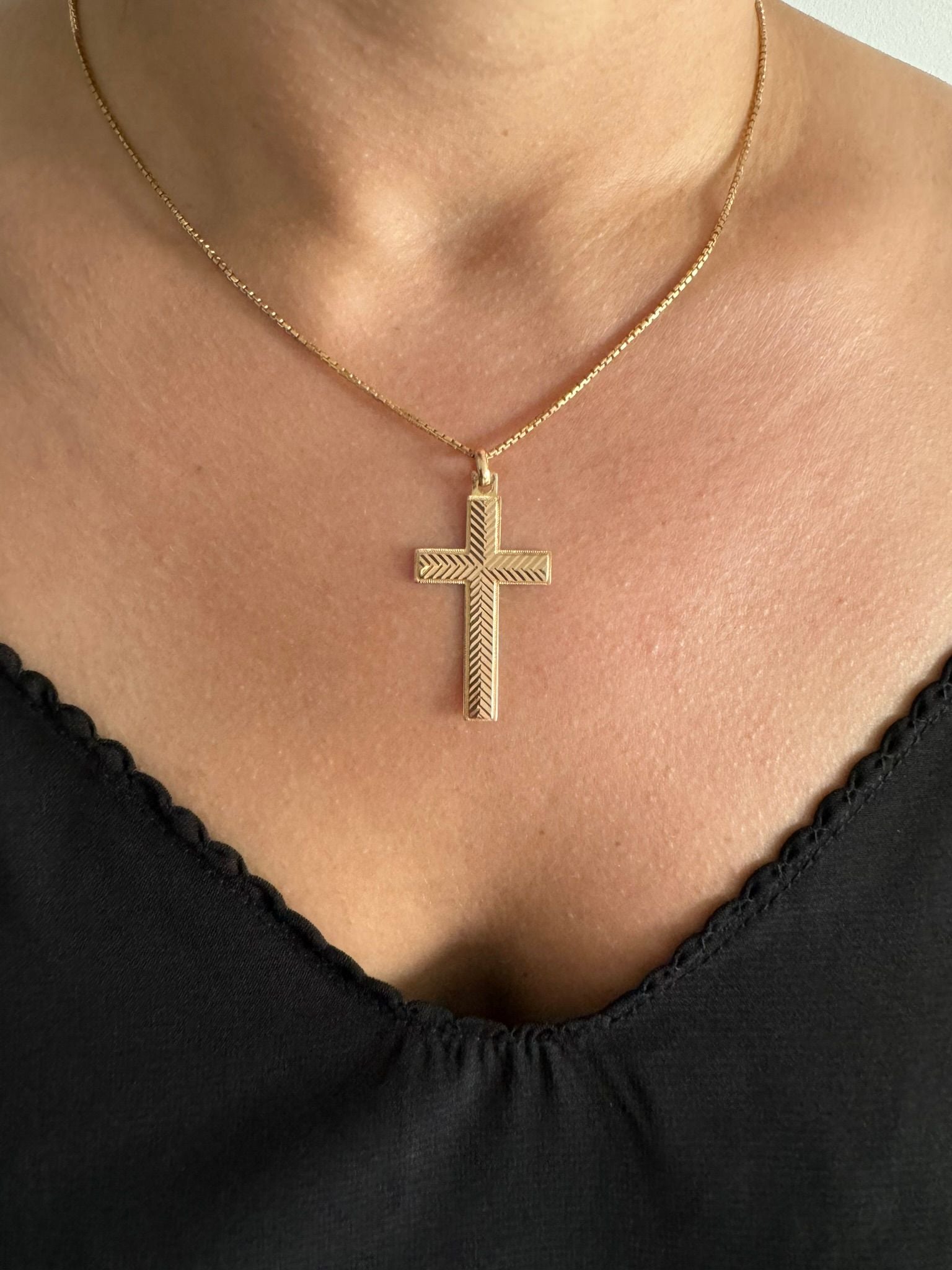 Rose Gold Cross