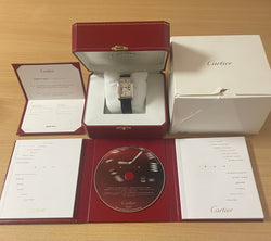 Cartier Tank américaine GM or blanc neuve