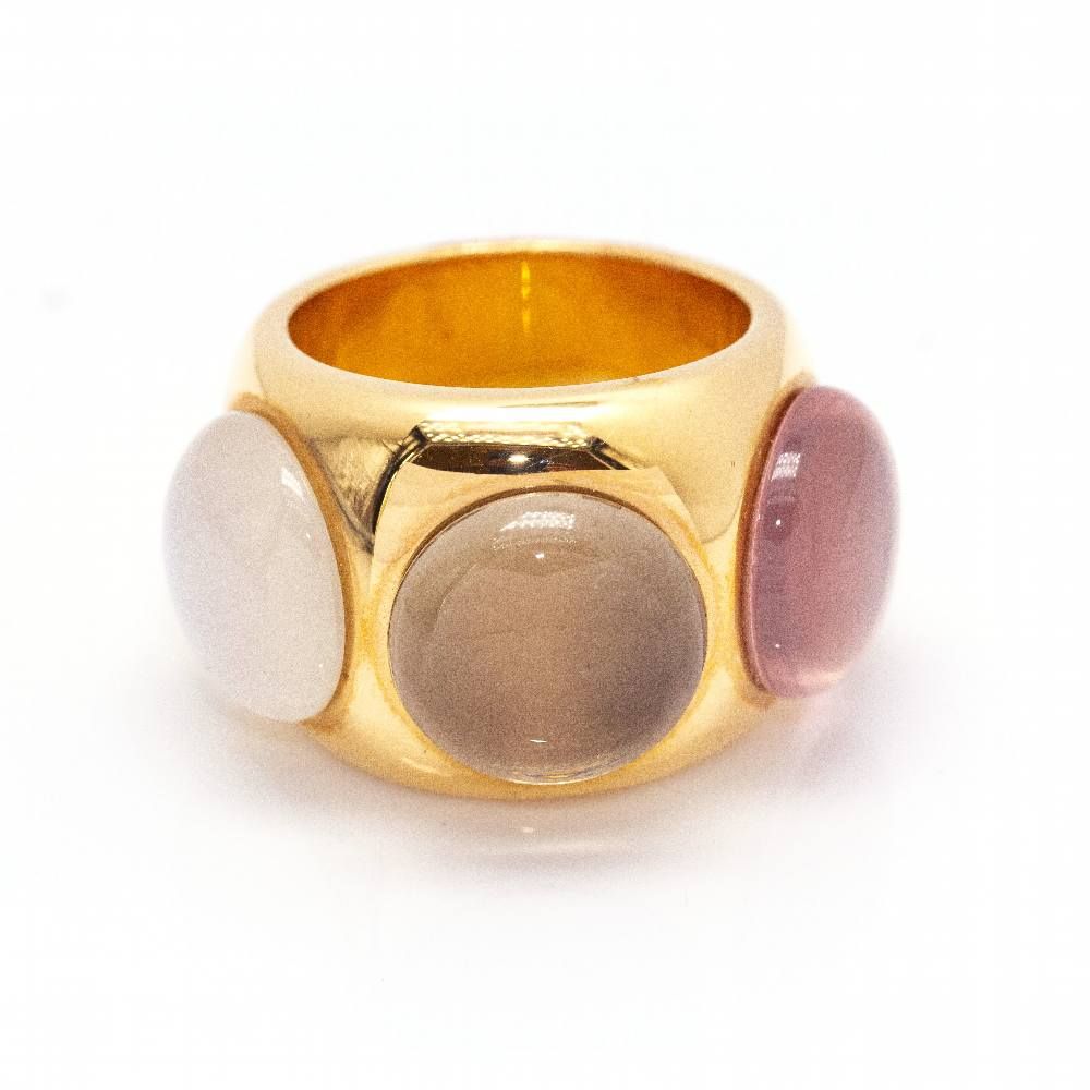 Bague QUARZ BUBBLE en or rose