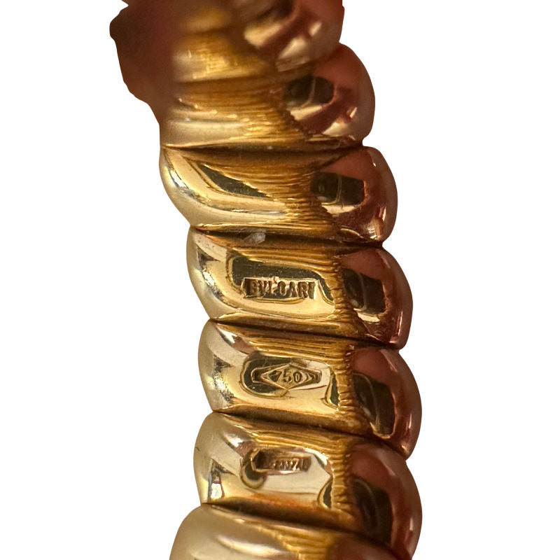 Bague BULGARI Tubogas en or jaune