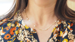 Collier en or jaune et perles de culture