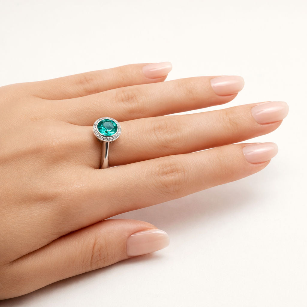 Bague Luz de Esmeralda en or et émeraude