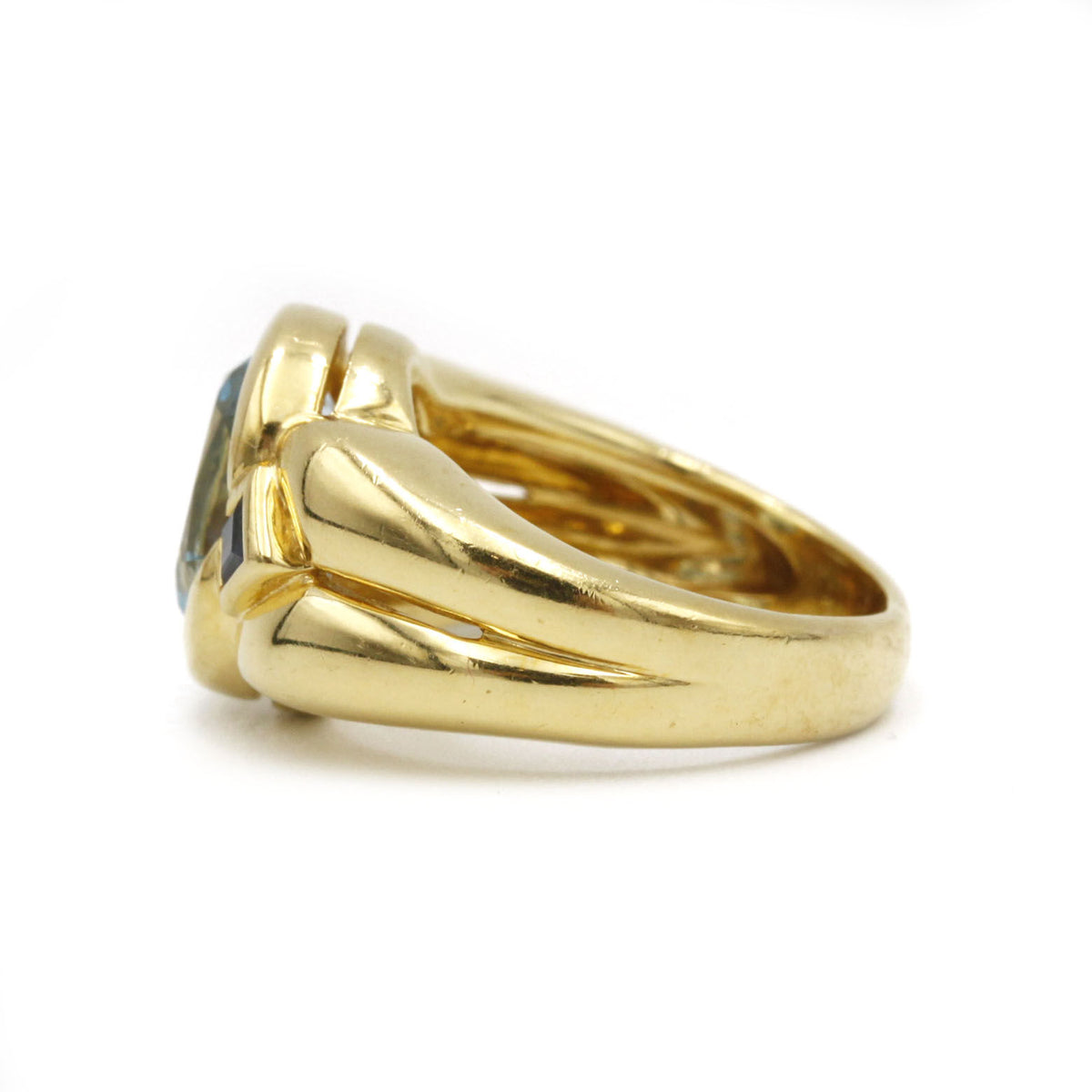 Bague - Or, Saphirs & Topaze