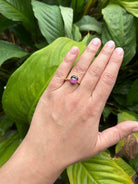 Bague POMELLATO Nudo petit modèle en or rose et améthyste (Taille 53)