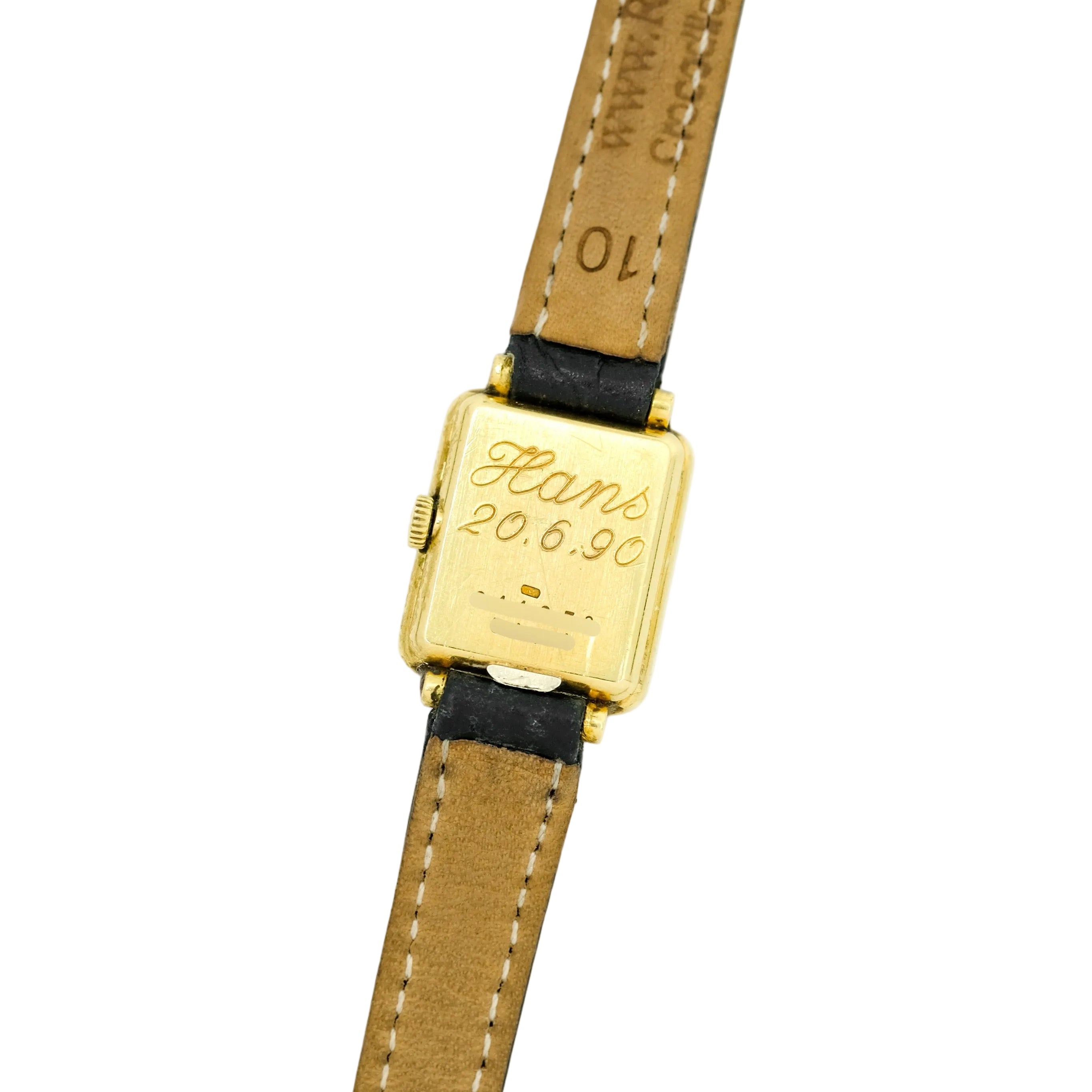 Montre CHOPARD Mini en or jaune et cuir