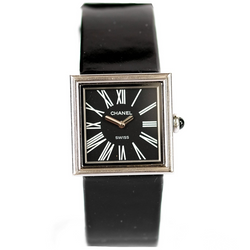 Montre CHANEL Mademoiselle en acier et cuir