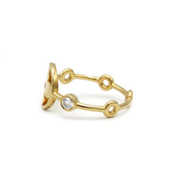Berg Skin Monogram Rings - LOUIS VUITTON in Silver yellow gold and diamonds