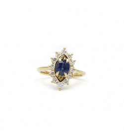 Bague - Or, Saphir & Diamants