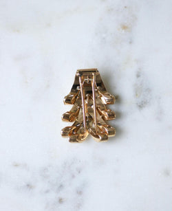 Brooch Clip Boucheron Ruby on Pink Gold 40's